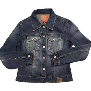 Vintage 90s Guess Denim Jacket Authentic Original Jeans‎ Classic Trucker Size M